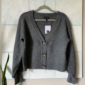 NWT Topshop oversized cropped cardigan